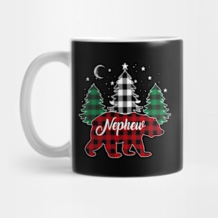 Nephew Bear Buffalo Red Plaid Matching Family Christmas Mug